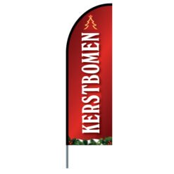 Kerstbomen-beachflag-mast