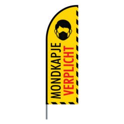 Mondkapje-beachflag