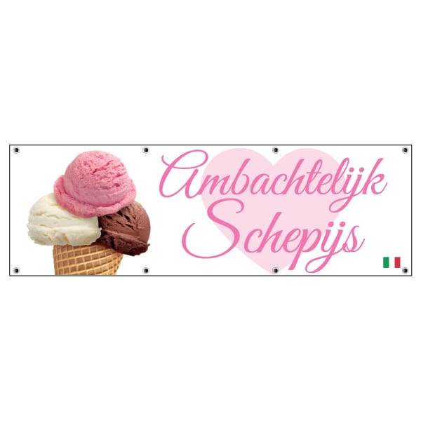 schepijs spandoek