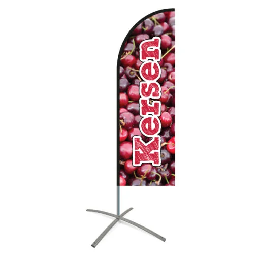 Kersen beachflag - Afbeelding 3