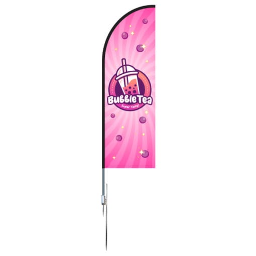 Bubble Tea beachflag - Afbeelding 4