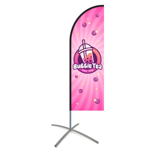 Bubble Tea beachflag - Afbeelding 3