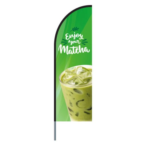 Matcha beachflag - Afbeelding 2